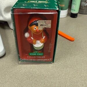 Sesame Street Festive Ornament in Red and Green